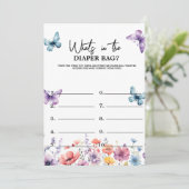 パステル何がバッグの赤ちゃんシャワーゲームカード 招待状 (スタンド正面)