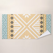 パステル先住民生地シームレスパターン，タイNativ バスタオル (バスタオル)