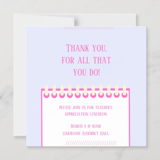 パステル先生鑑賞用磁気カード マグネット招待状 (正面)