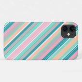 パステル前向きヴィベストライプスiPhone 11ケース Case-Mate iPhoneケース (裏面(横))