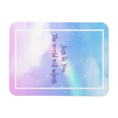 パステル前向き雲と虹の言葉 マグネット (横)