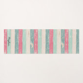 パステル動揺してウッドヨガパーソナライズされたマット ヨガマット (裏面(横))
