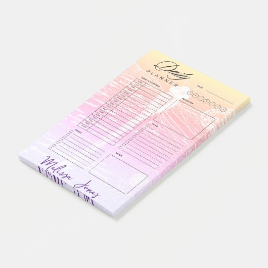 パステル勾配トンボパーソナライズされたプランナー ポストイット (アングル)