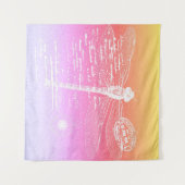 パステル勾配トンボ タペストリー (正面(横))