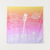 パステル勾配トンボ タペストリー (正面)