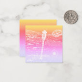 パステル勾配トンボ ノートカード (正面/裏面インサイチュ)