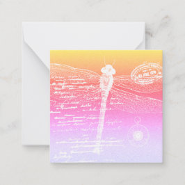 パステル勾配トンボ ノートカード