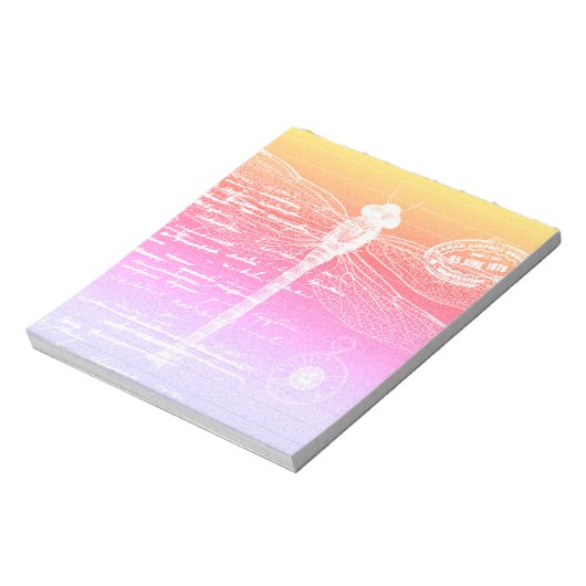 パステル勾配トンボ ノートパッド (回転)