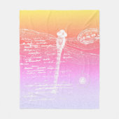 パステル勾配トンボ フリースブランケット (正面)