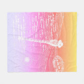 パステル勾配トンボ フリースブランケット (正面(横))