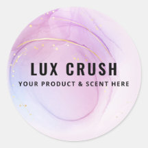 パステル及び金ゴールドアルコールインク製品ラベル