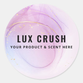 パステル及び金ゴールドアルコールインク製品ラベル ラウンドシール