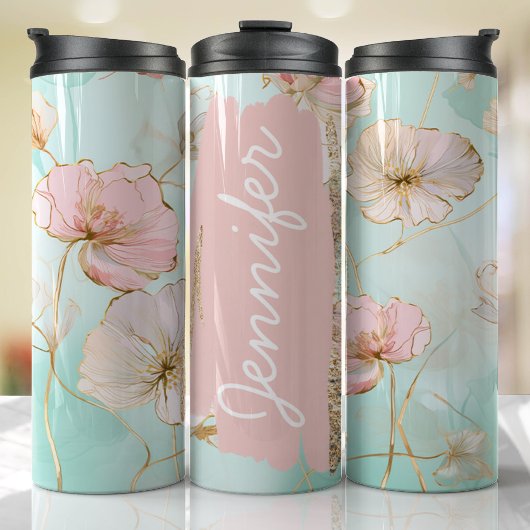 パステル名の追加カスタムギフト タンブラー