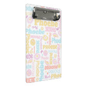 パステル名門私立校風のスミリー顔スター名前をカスタムするフォエベ ミニクリップボード (アングル)
