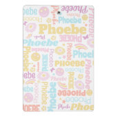 パステル名門私立校風のスミリー顔スター名前をカスタムするフォエベ ミニクリップボード (裏面)