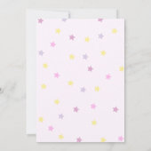 パステル名門私立校風のピンクY2Kハッピー顔パーティー誕生日 招待状 (裏面)