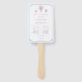 パステル名門私立校風のブルーとピンクチノイスリー結婚ズ ハンドファン (裏面)