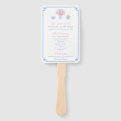 パステル名門私立校風のブルーとピンクチノイスリー結婚ズ ハンドファン (正面)