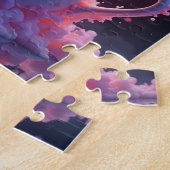 パステル噴火の熱いコーヒー ジグソーパズル (側面)