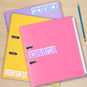 パステル大学スクールサブジェクトシール シール