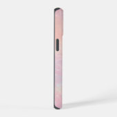 パステル大理石インク背景 iPhone 15ケース (右側面)
