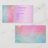 パステル大理石ビジネスカードby MUMSBUBSNRUBS 名刺 (正面/裏面)