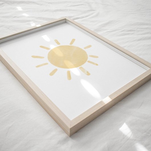 パステル太陽ポスター ポスター