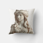 パステル女神の像のアートワーク クッション (裏面)