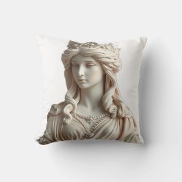 パステル女神の像のアートワーク クッション