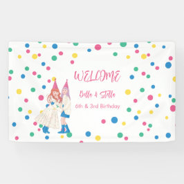 パステル姉妹の合同誕生日パーティー 横断幕