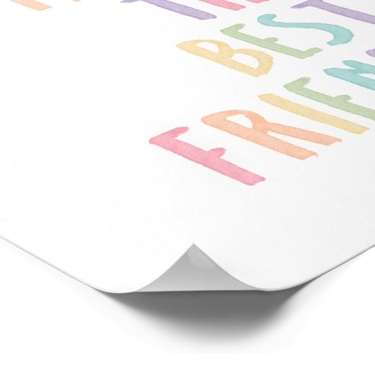 パステル姉妹は友達最高ののプリントを作る ポスター (角)