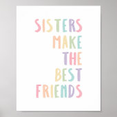 パステル姉妹は友達最高ののプリントを作る ポスター (正面)