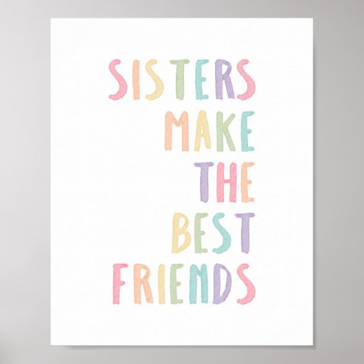 パステル姉妹は友達最高ののプリントを作る ポスター (正面)
