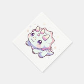 パステル威厳のある恐竜ベビーシャワー スタンダードカクテルナプキン (角)