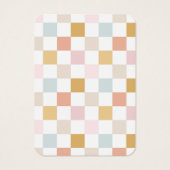 パステル市松模様にアイヤリングディスプレイカード (裏面)