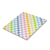 パステル市松模様にレインボー タイル (側面)