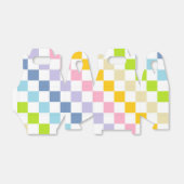 パステル市松模様にレインボー フェイバーボックス (折り畳みなし)