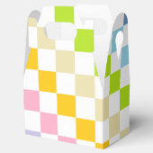 パステル市松模様にレインボー フェイバーボックス (オープン)