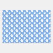 パステル幽霊たちハロウィンラッピング紙セット3 ラッピングペーパーシート (正面2)