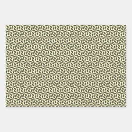 パステル幾何学デザイン ラッピングペーパーシート