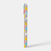 パステル幾何学トライアングルフォンケース iPhone 15ケース (左側面)