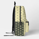 パステル幾何学パターン プリントバックパック (左)