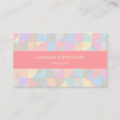 パステル幾何学パターン 名刺 (正面)