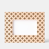 パステル幾何学円とダイヤモンドパターン レーザー彫刻フレーム (正面)