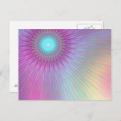 パステル幾何学抽象芸術。 ポストカード (正面/裏面)