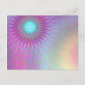 パステル幾何学抽象芸術。 ポストカード (正面)