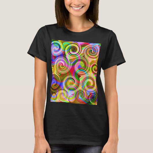 パステル幾何学抽象Tシャツ Tシャツ (正面)