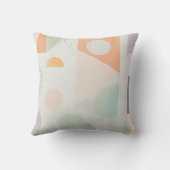 パステル幾何形状枕 クッション (裏面)