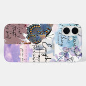 パステル引用コラージュ Case-Mate iPhoneケース (裏面 (横))