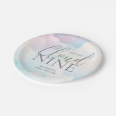 パステル彼女は雲の上にある9赤ちゃんシャワー ペーパープレート (アングル)